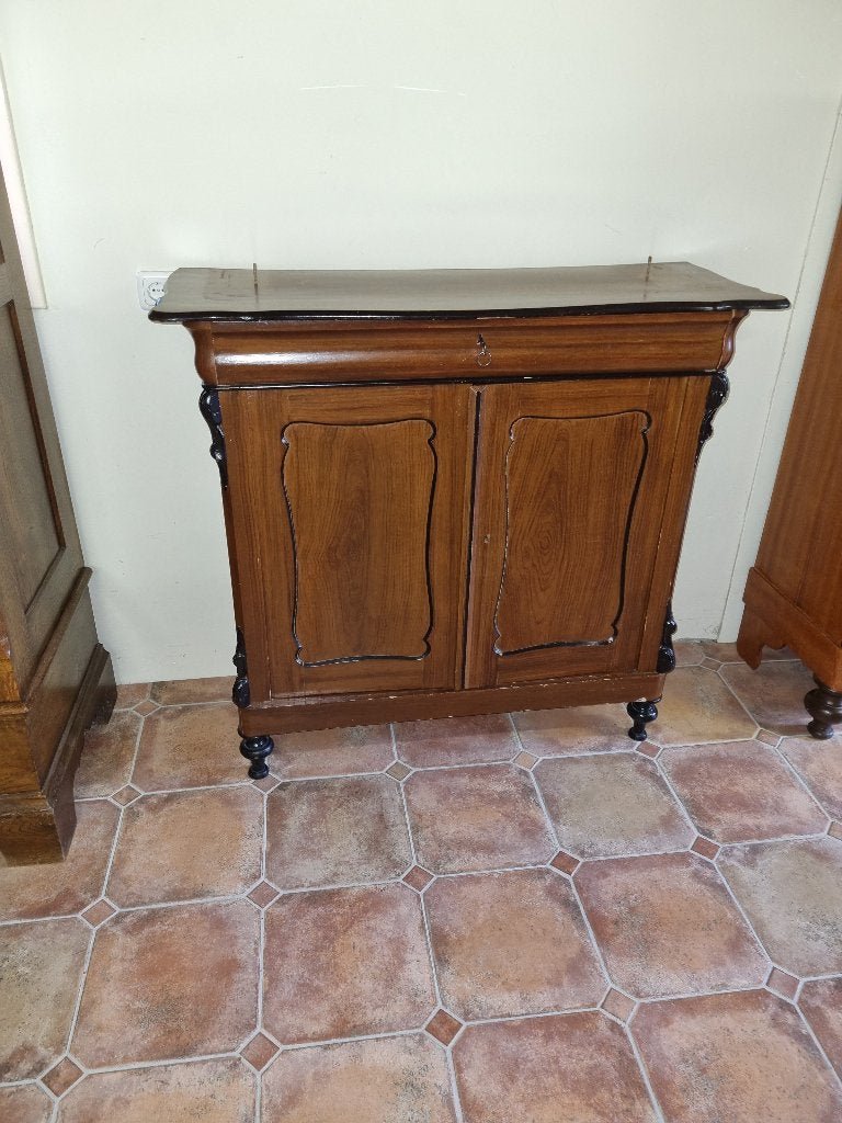 Brocante Vintage Grenen Kast in Originele Verf, Antiek en Kunst, Ophalen of Verzenden