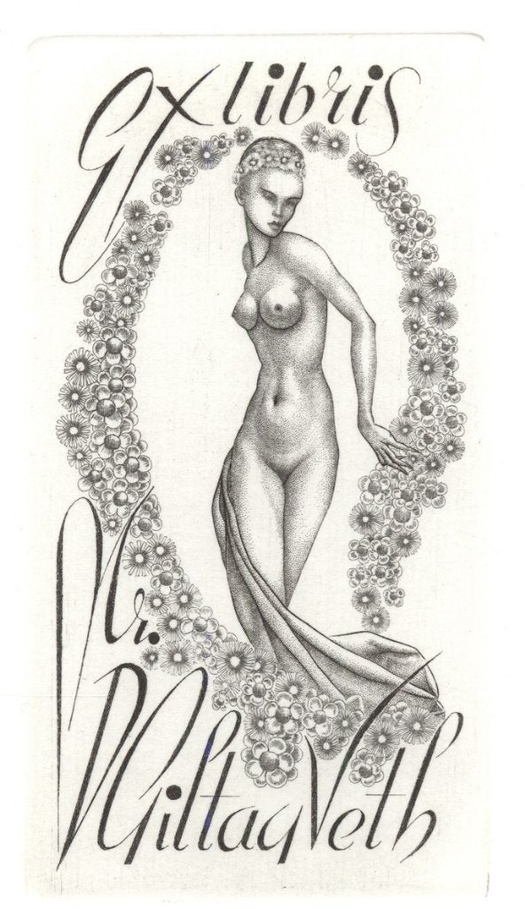 0137 Ex Libris Nederland : Maarten de Jong, 1948, Antiek en Kunst, Kunst | Etsen en Gravures, Verzenden, Ex libris