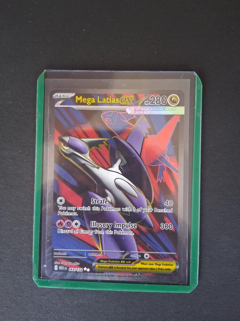 Mega Latias EX 163/132 (Mega Evolution) NM, Ophalen of Verzenden, Nieuw, Losse kaart, Foil
