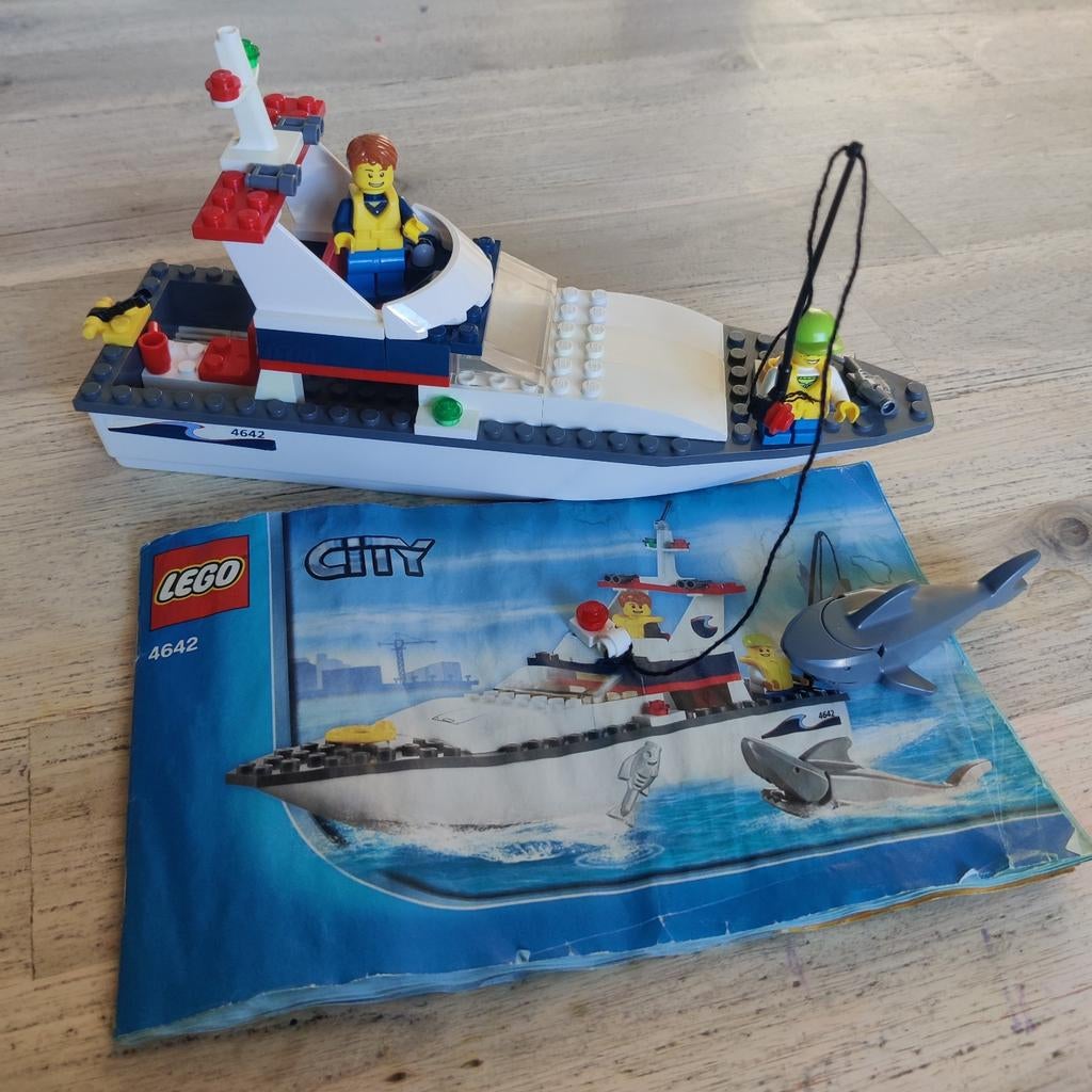 Lego City Vissersboot 4642 - Compleet met handleiding, Compleet, Lego, Ophalen of Verzenden, Complete set