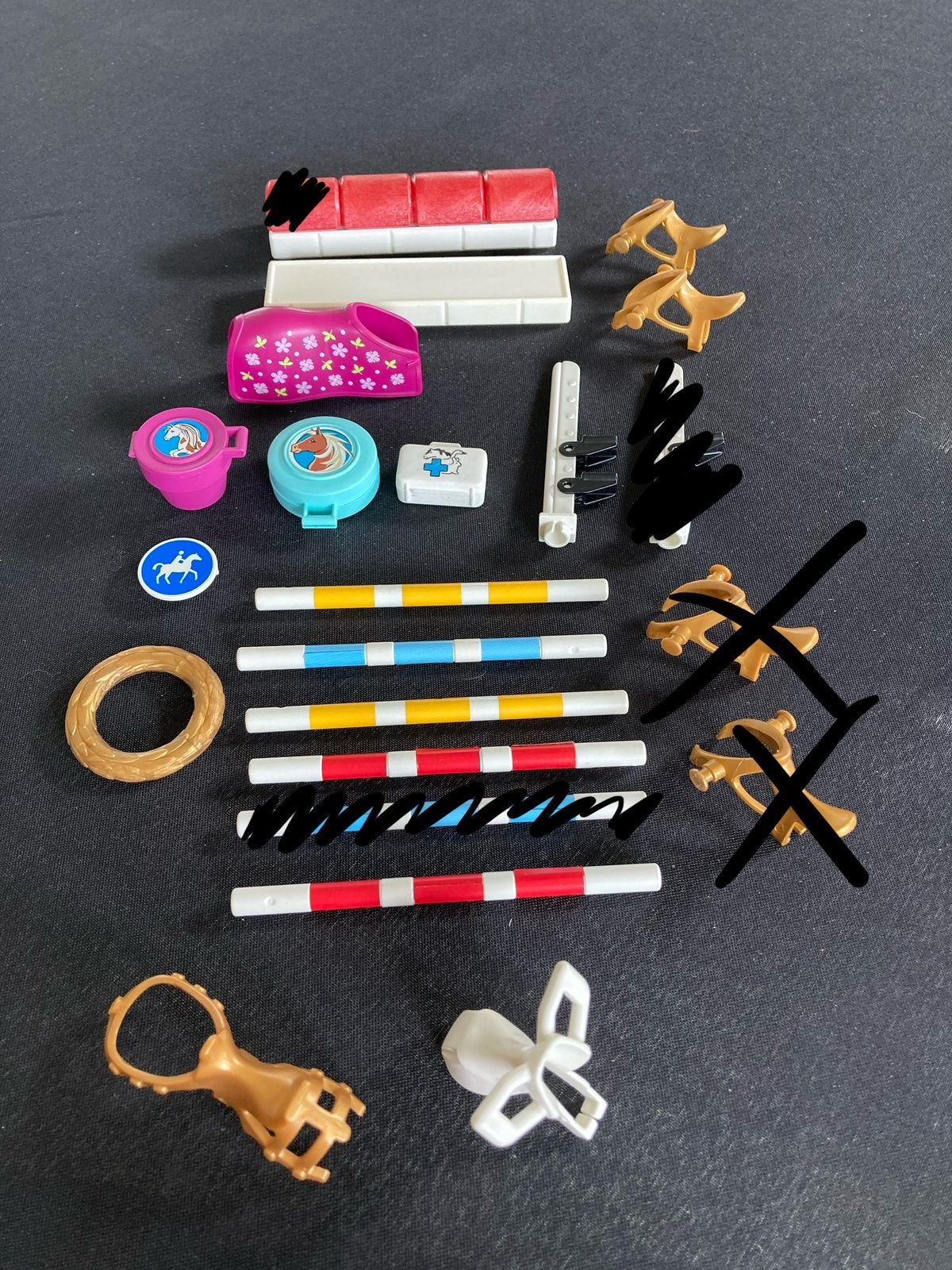 Playmobil paarden accessoires., Ophalen of Verzenden, Zo goed als nieuw
