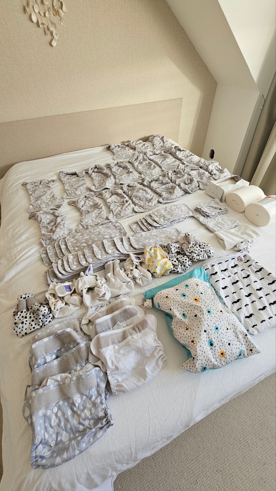 Totsbots Bamboozle Peanut pads wasbare luiers, Kinderen en Baby's, Ophalen of Verzenden, Grijs, Jongetje of Meisje, Overige typen