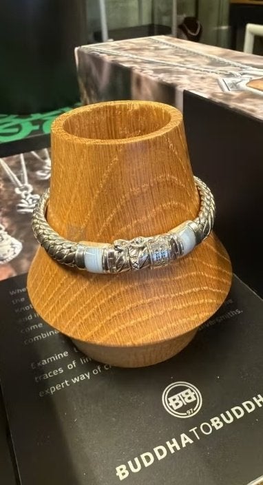 BUDDHA TO BUDDHA ARMBAND TYPE J070BA D BEN XS STONE € 359,00, Ophalen of Verzenden, Nieuw, Zilver, Zilver