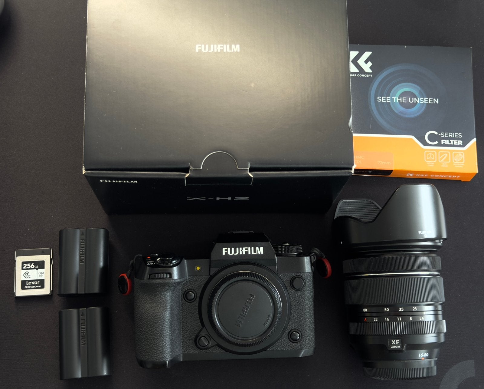 Fujifilm X-H2 met Fujinon XF 16-80mm f/4 R OIS WR lens, Beeldstabilisatie, Ophalen of Verzenden, Zo goed als nieuw, Fujifilm