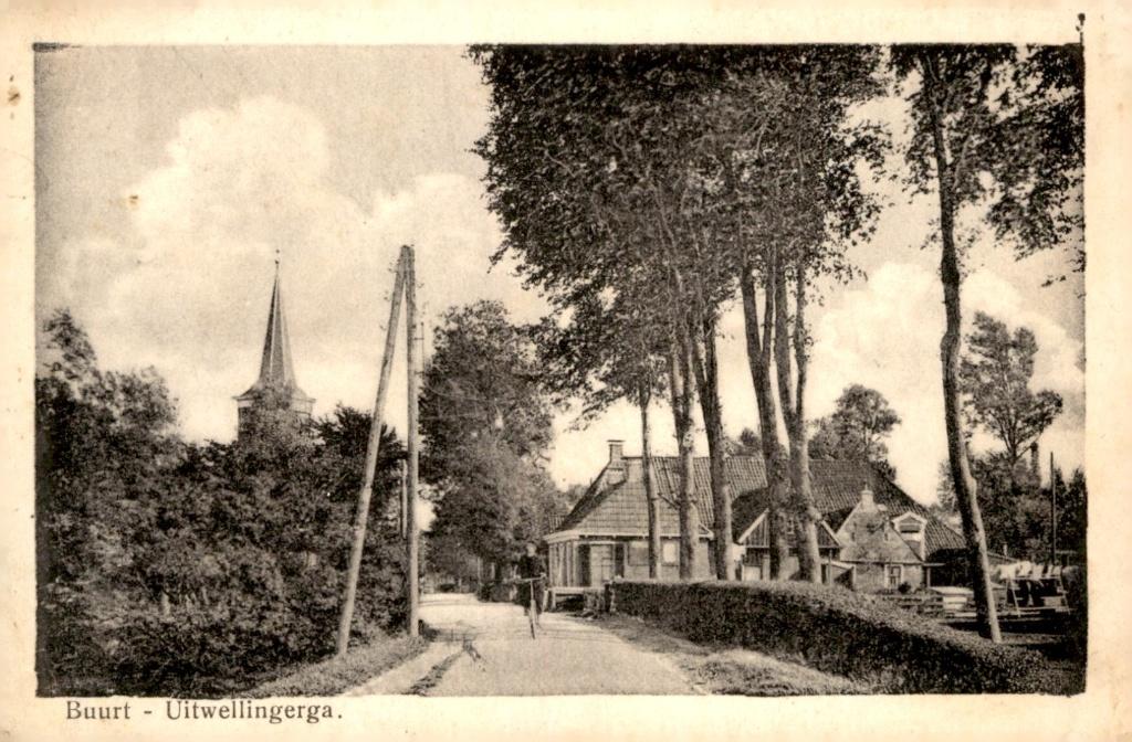 Uitwellingerga Buurt # 162, Verzenden, 1920 tot 1940, Gelopen, Friesland