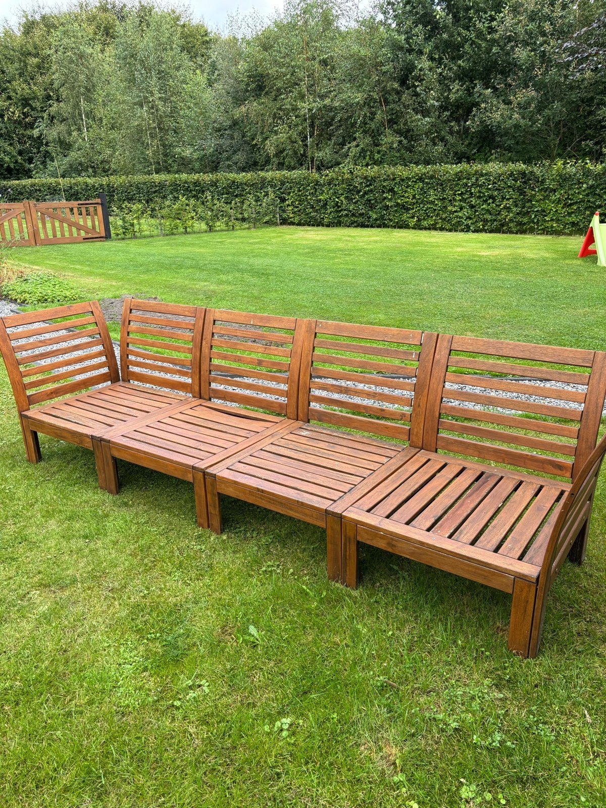 IKEA Applaro Loungeset (4 elementen) met kussens, Ophalen, 4 zitplaatsen, Gebruikt, Loungeset