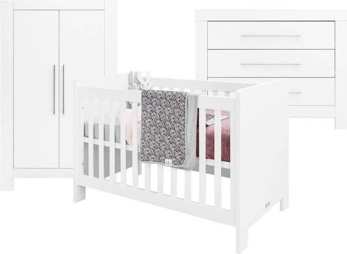 Complete babykamer Bopita: Ledikant, Commode, Kledingkast, Kinderen en Baby's, Kinderkamer | Complete kinderkamers, Ophalen, Gebruikt