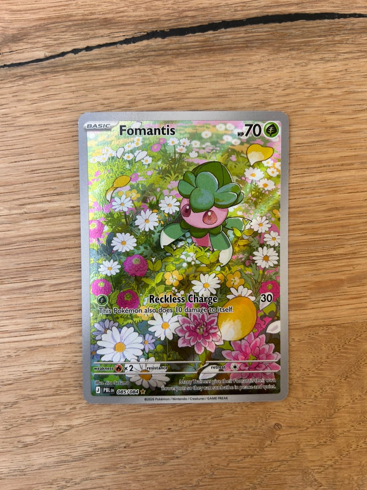 Pokemon Fomantis 085 Pitch Black Mega Evolution Full Art, Ophalen of Verzenden, Nieuw