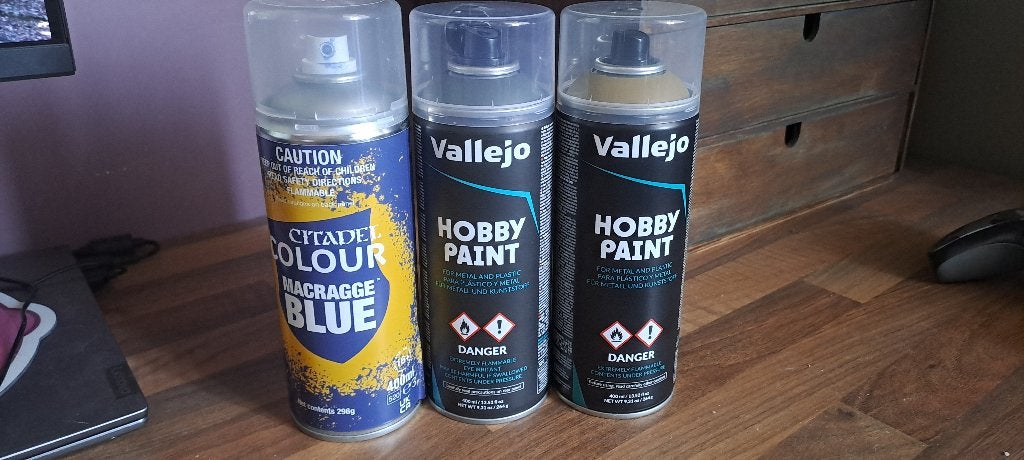Vallejo/citadel spray primers, Minder dan 5 liter, Ophalen of Verzenden, Zo goed als nieuw, Verf