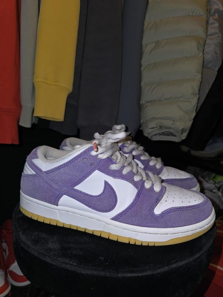 Nike SB Dunk Low Pro ISO Orange Label Court Purple 38, Ophalen, Wit, Nike, Sneakers of Gympen