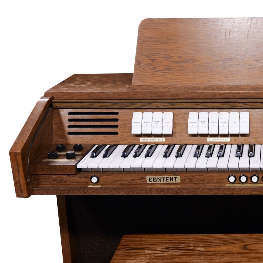 Content D900 Occasion Orgel Donker Eiken, Gebruikt, Mariënhoef 7 3851 ST Ermelo The Netherlands, 1 klavier, Ophalen of Verzenden