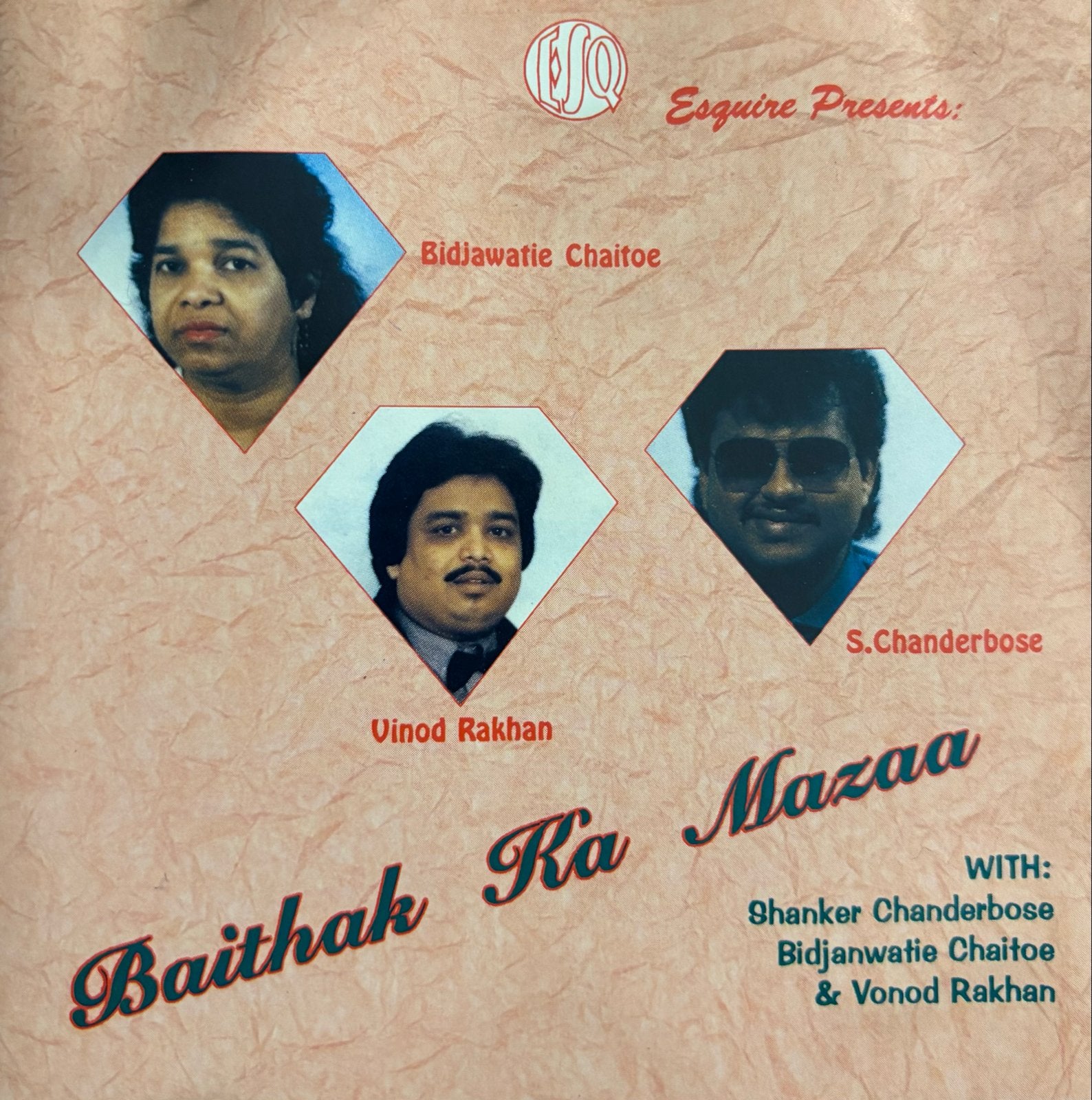 Baithak Ka Mazaa - Bidjawtie Chaitoe, Vinod Rakhan, S.Chande, Verzenden, Zo goed als nieuw, Album, Inclusief doosje