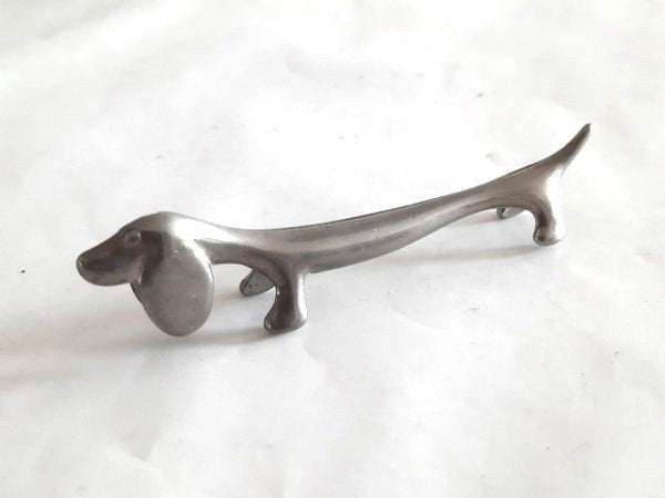 Charmante Vintage Teckel Messenlegger Besteklegger, Ophalen