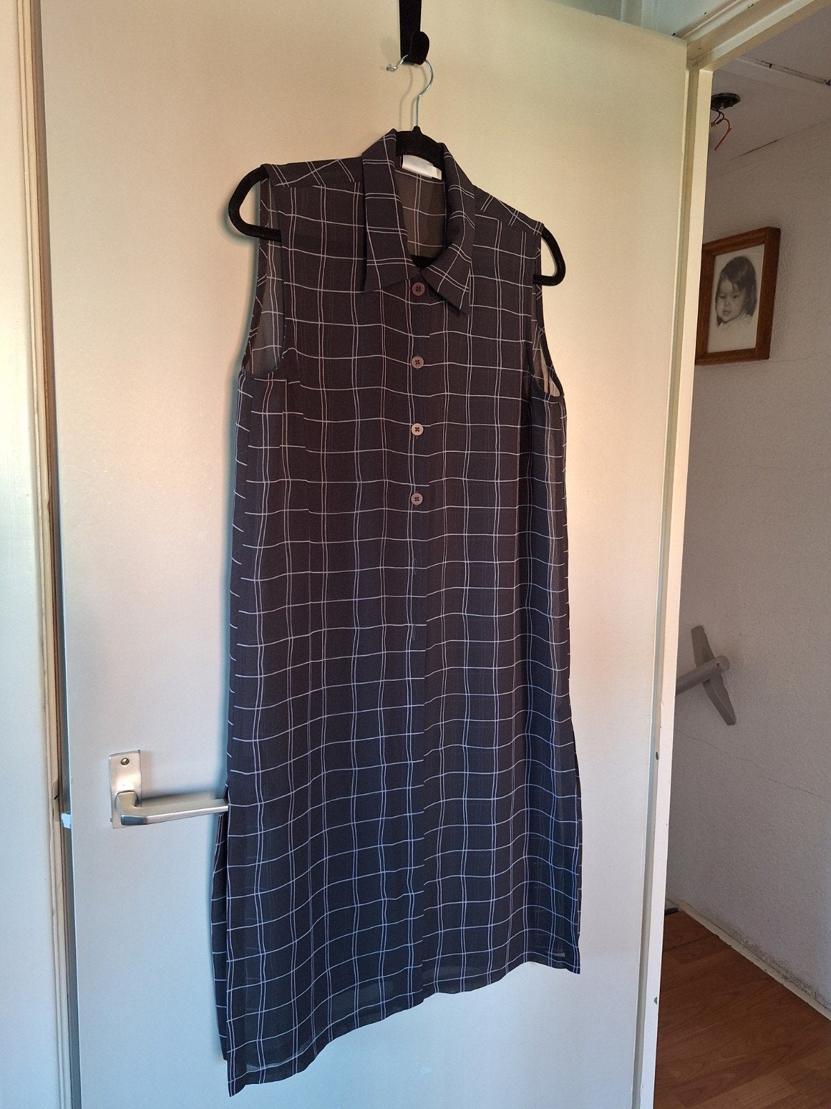 Part Two geruite mouwloze jurk /blouse maat L, Part Two, Maat 42/44 (L), Ophalen of Verzenden, Grijs