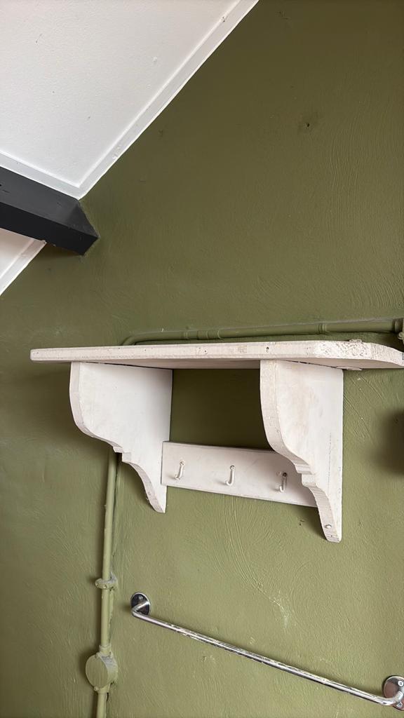 Gaaf houten kapstokje met 3 haakjes, Huis en Inrichting, Woonaccessoires | Kapstokken, Ophalen, Hout, Wandkapstok, Minder dan 100 cm