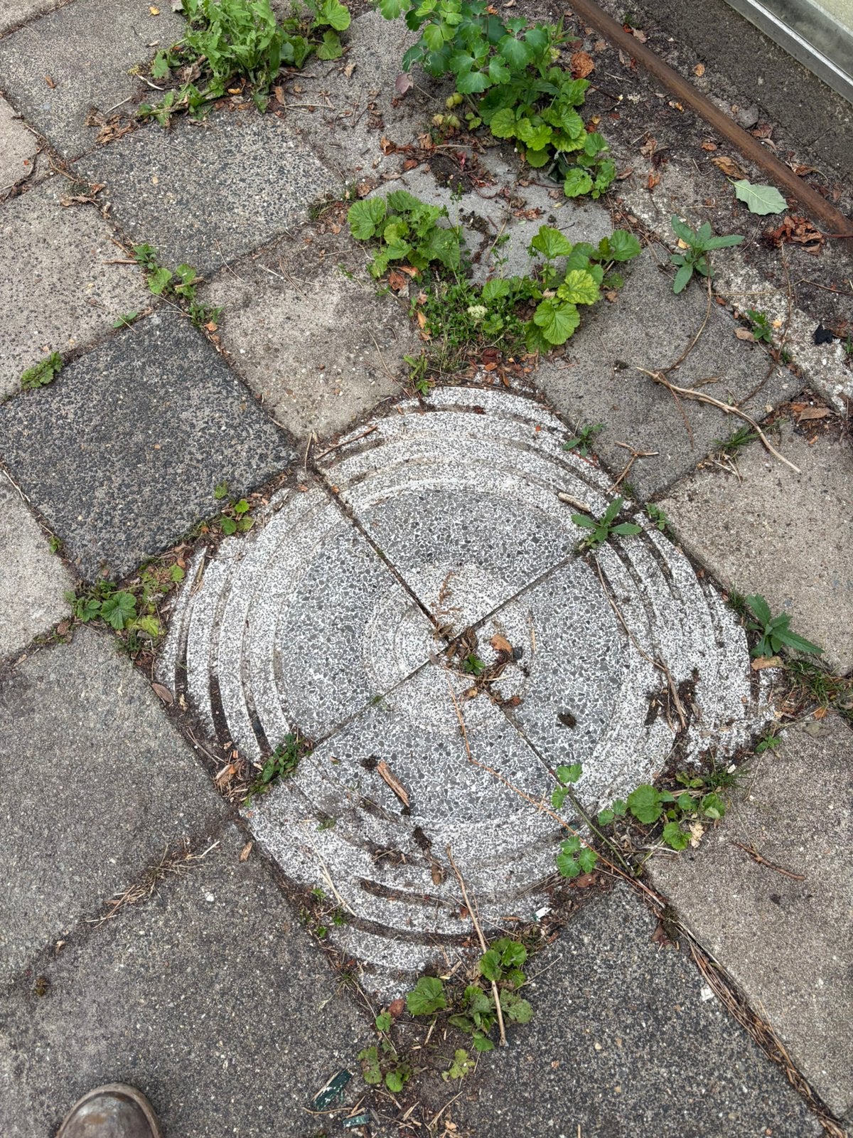 30x30 met patroontje circa 8-10m2, Ophalen, Gebruikt, Beton, Terrastegels