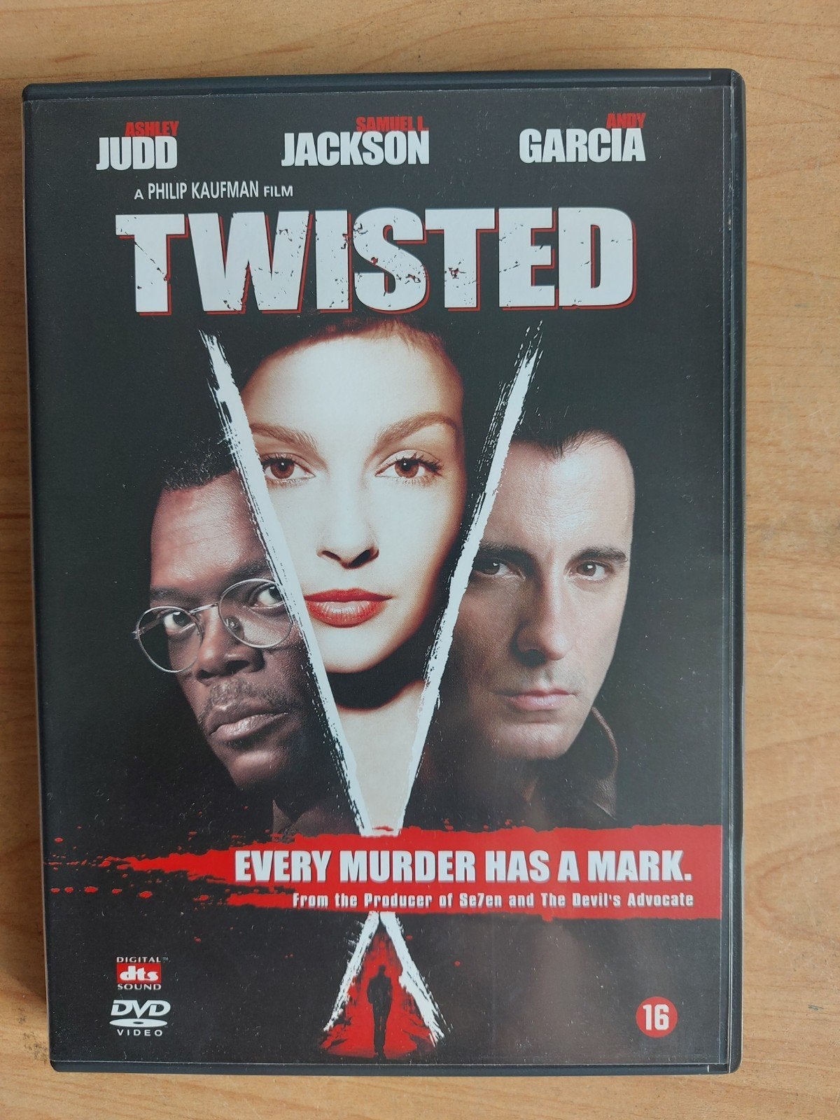 Twisted - Samuel Jackson Andy Garcia, Cd's en Dvd's, Alle leeftijden, Ophalen of Verzenden, Zo goed als nieuw, Actiethriller