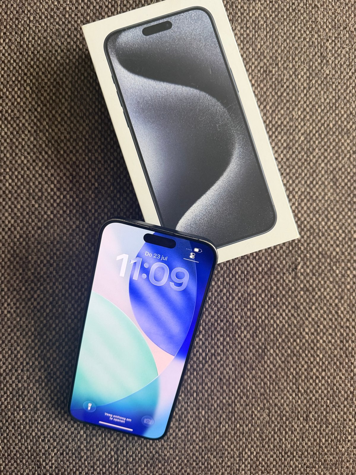 iPhone 15 Pro Max 256GB Blauw Titanium met orginele doos, Telecommunicatie, Mobiele telefoons | Apple iPhone, Gebruikt, Blauw