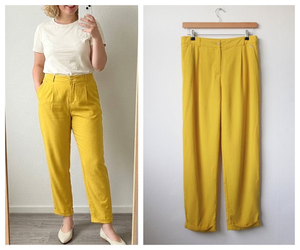 Steps - heerlijke, zachte broek geel - maat 40, Kleding | Dames, Broeken en Pantalons, Maat 38/40 (M), Geel, Ophalen of Verzenden