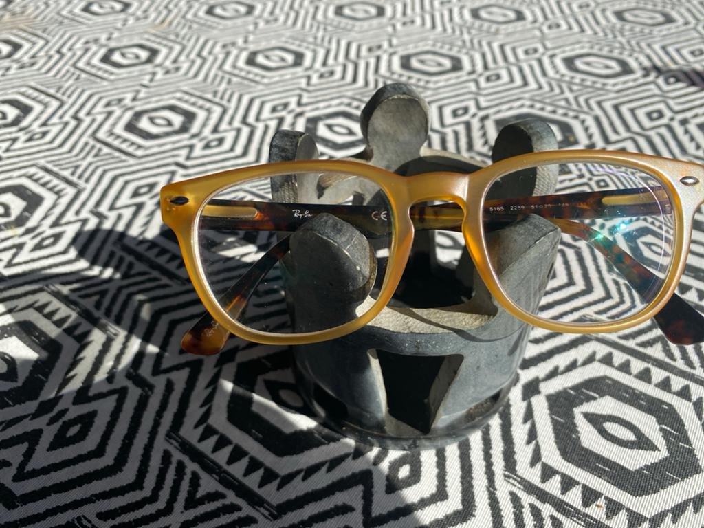 Ray-Ban bril op sterkte - Stijlvol en comfortabel, Gebruikt, Bruin, Ophalen of Verzenden, Ray-Ban