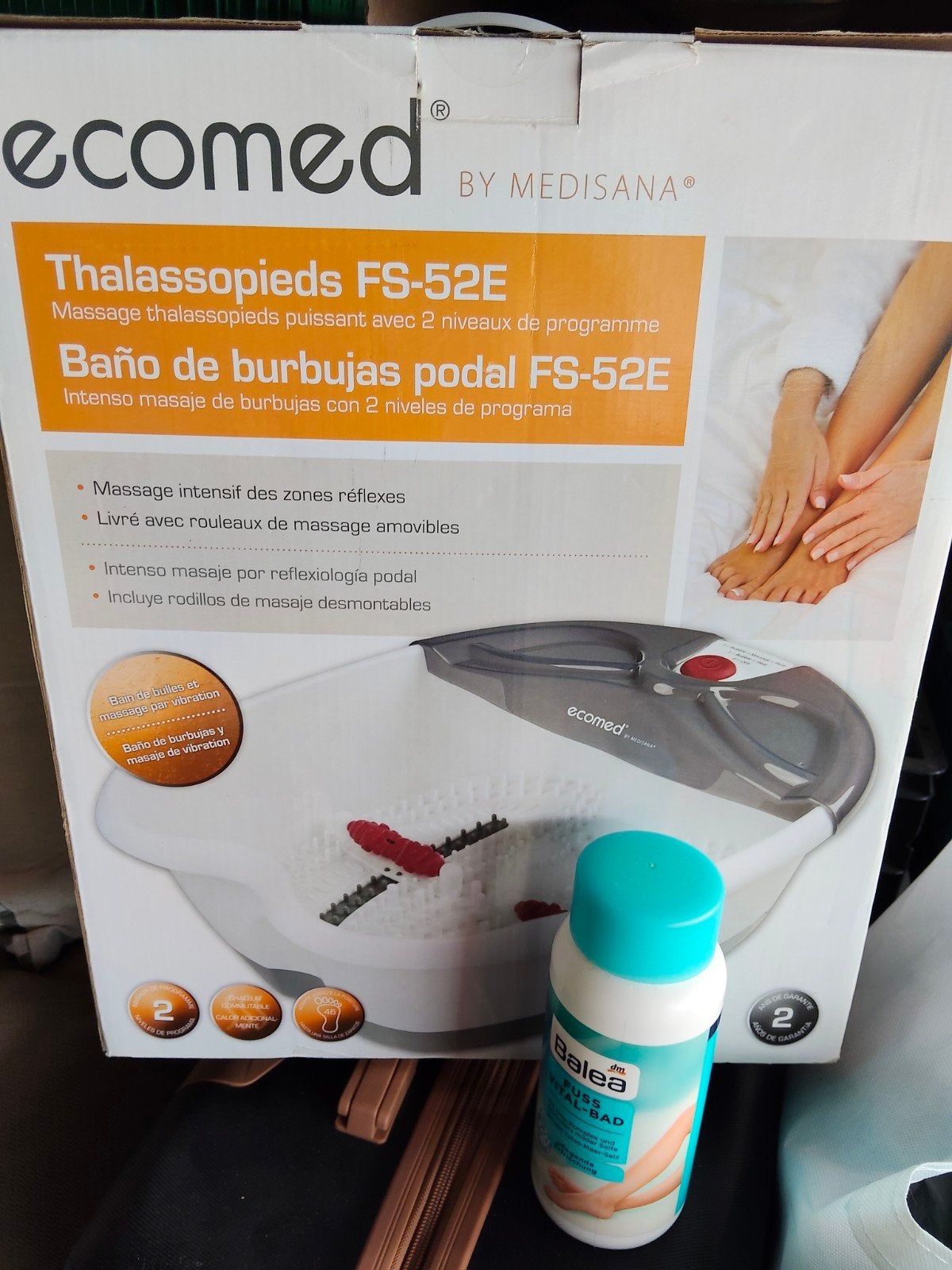Ecomed Thalassopieds FS-52E Voetenbad met massage, Ophalen of Verzenden, Nieuw, Hand- en Voetverzorging