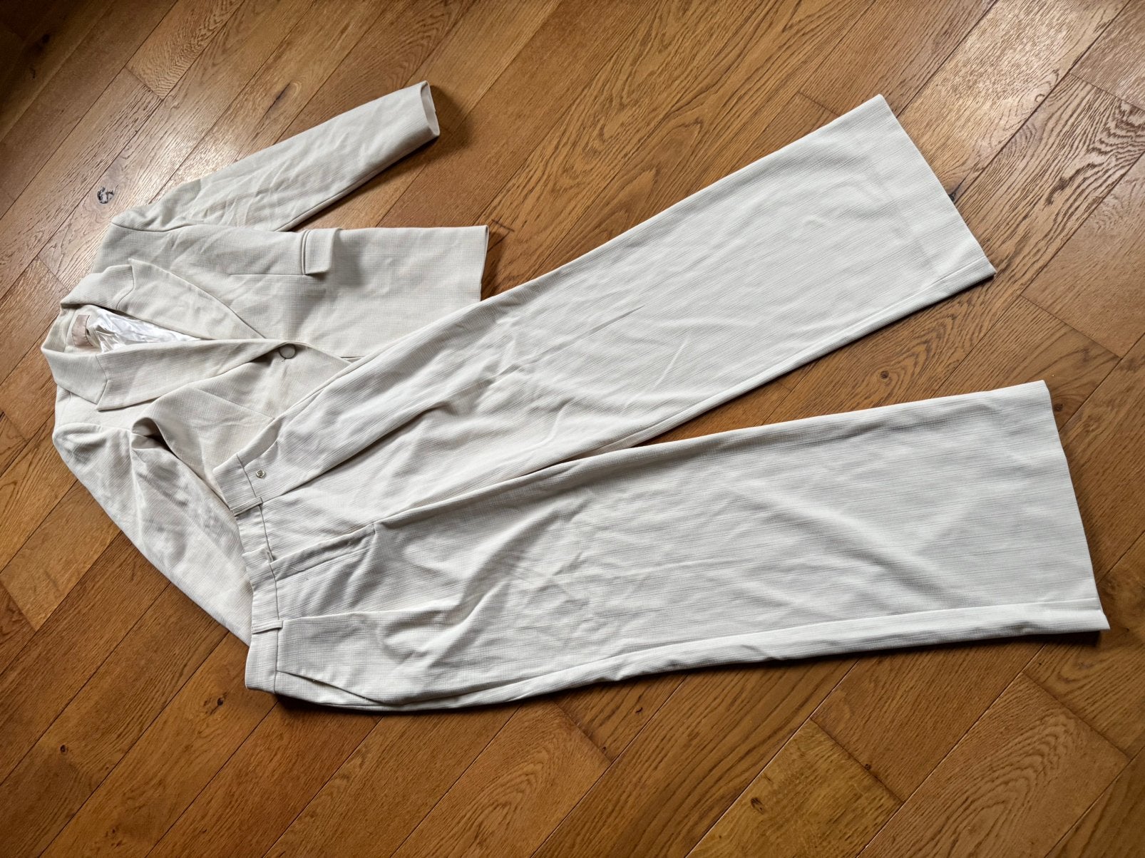 Josh V broek en blazer maat K kleur Vanilla, Verzenden, Beige, Maat 42/44 (L), Zo goed als nieuw