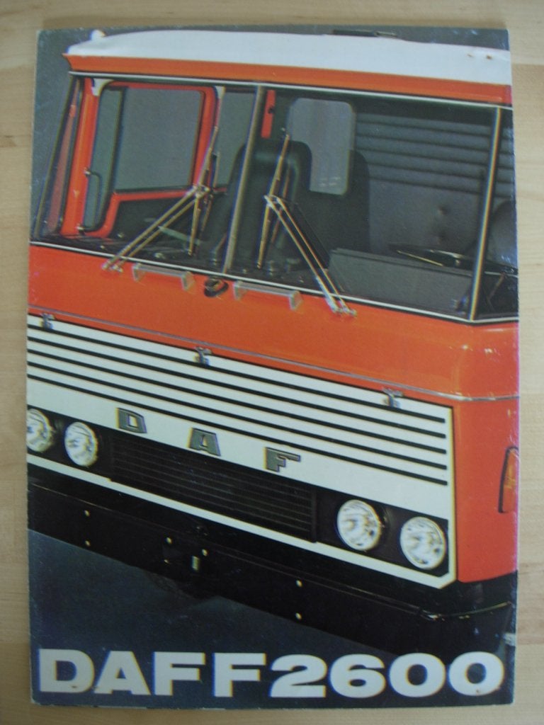 DAF F 2600 Brochure 1972 F2600, Boeken, Ophalen of Verzenden, Zo goed als nieuw, Overige merken, DAF