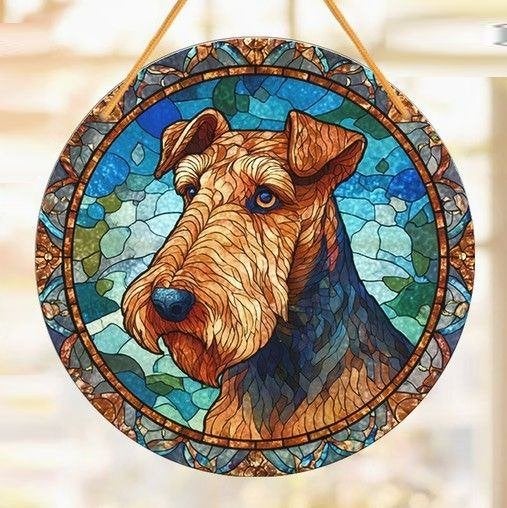 Raamhanger airedale terrier, Verzenden, Nieuw