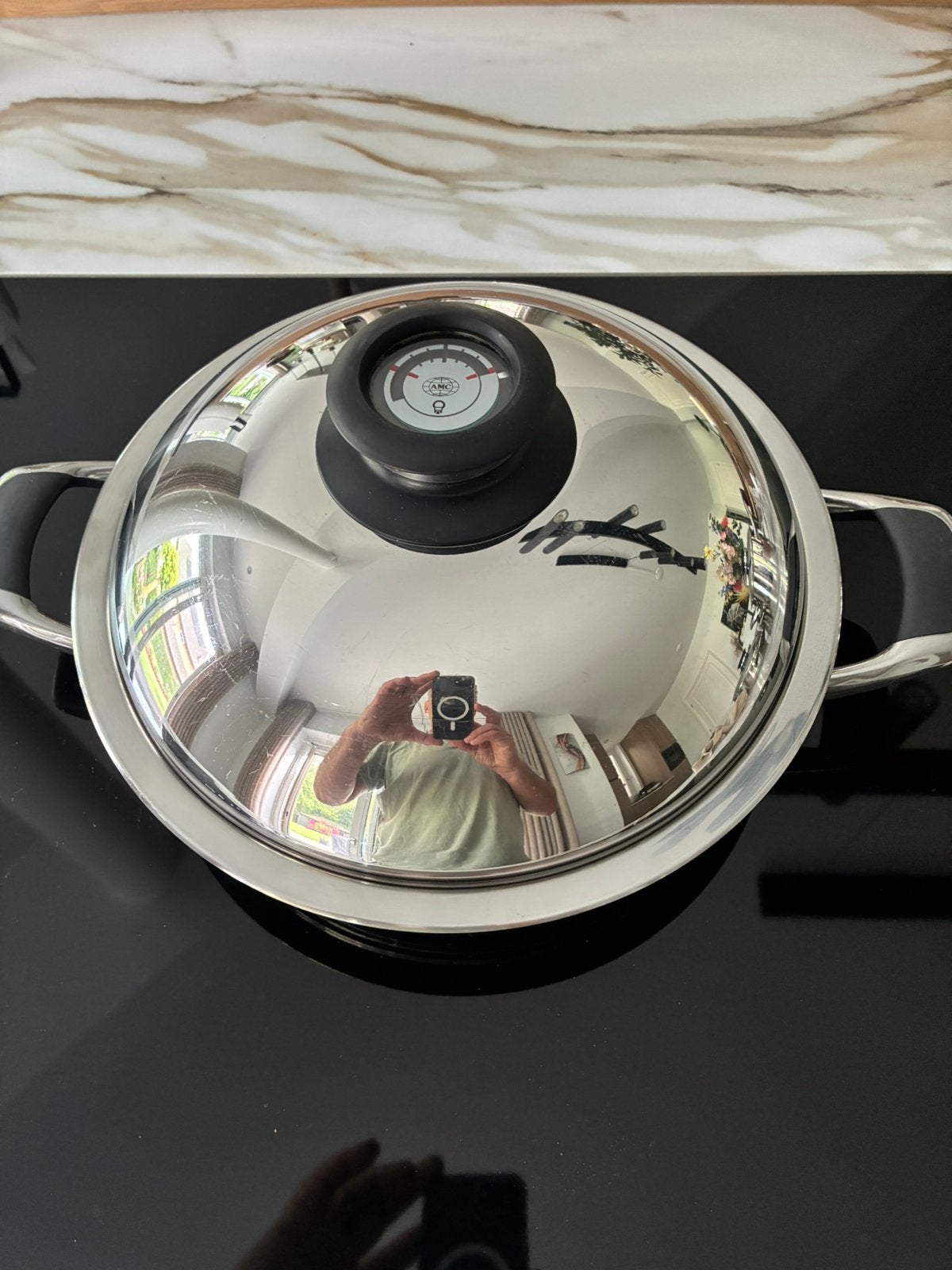 AMC braadpan 28 cm 3 liter softline, Huis en Inrichting, Keuken | Potten en Pannen, Braadpan, Met handvatten, Ophalen of Verzenden