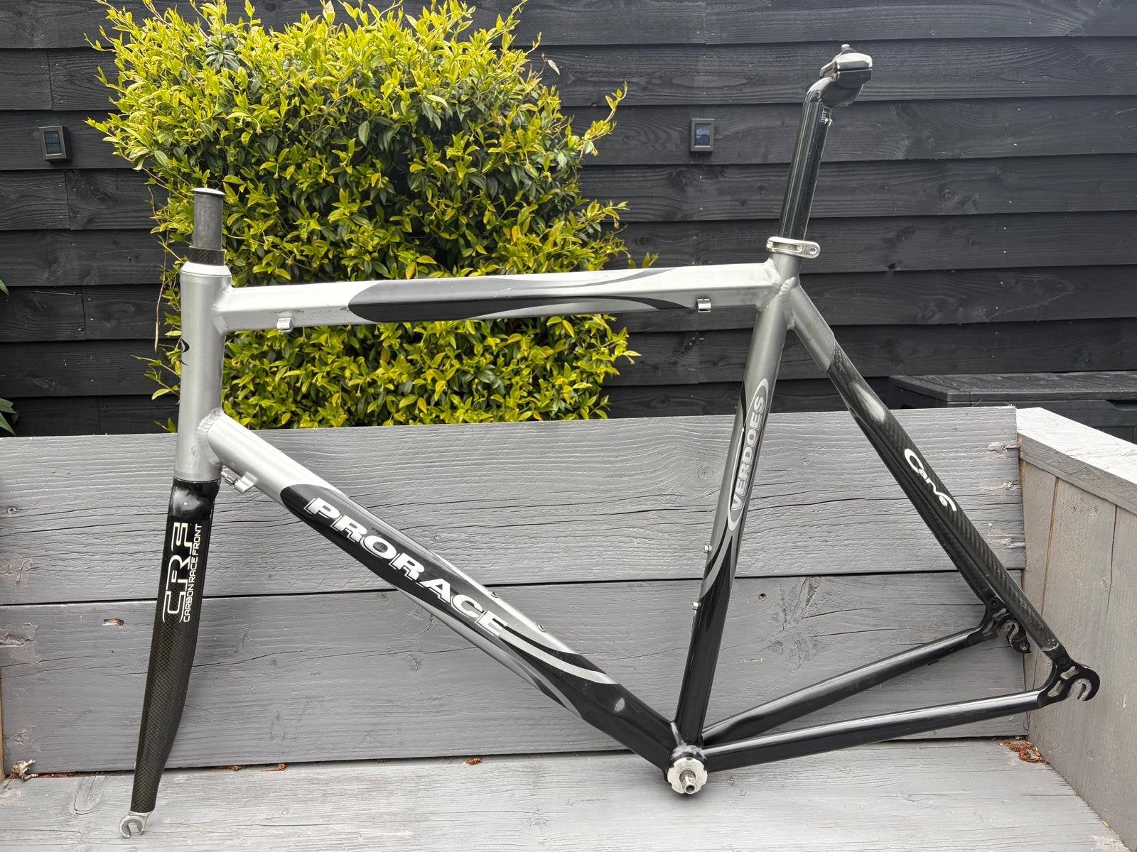 Verdoes Prorace racefiets frame met carbon voorvork, Fietsen en Brommers, Fietsonderdelen, Gebruikt, Frame, Aluminium, Racefiets
