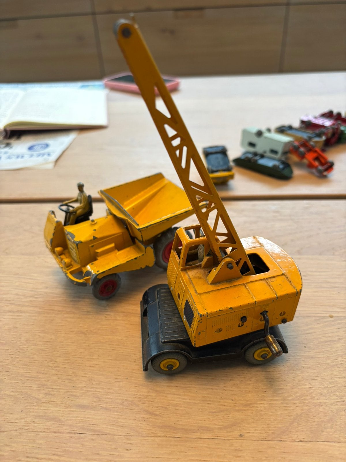 Dinky Supertoys Brandweerwagens, Kiepwagen en mobiele kraan, Ophalen of Verzenden, Gebruikt, Hijskraan, Tractor of Landbouw, Dinky Toys