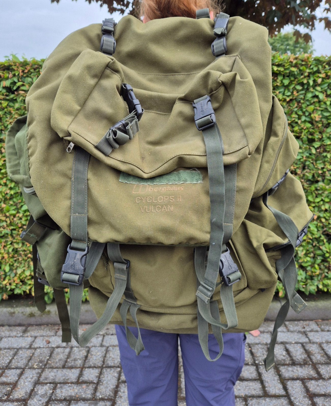 Berghaus Cyclops II Vulcan 100L Rugzak - Olive Green, Ophalen of Verzenden, Overige merken, Trekking