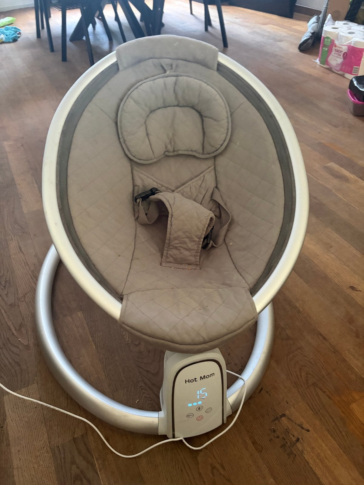 Gratis elektrische wipstoel / schommelstoel, Kinderen en Baby's, Gebruikt, Wipstoel, Met gordel(s) of riempje(s), Ophalen