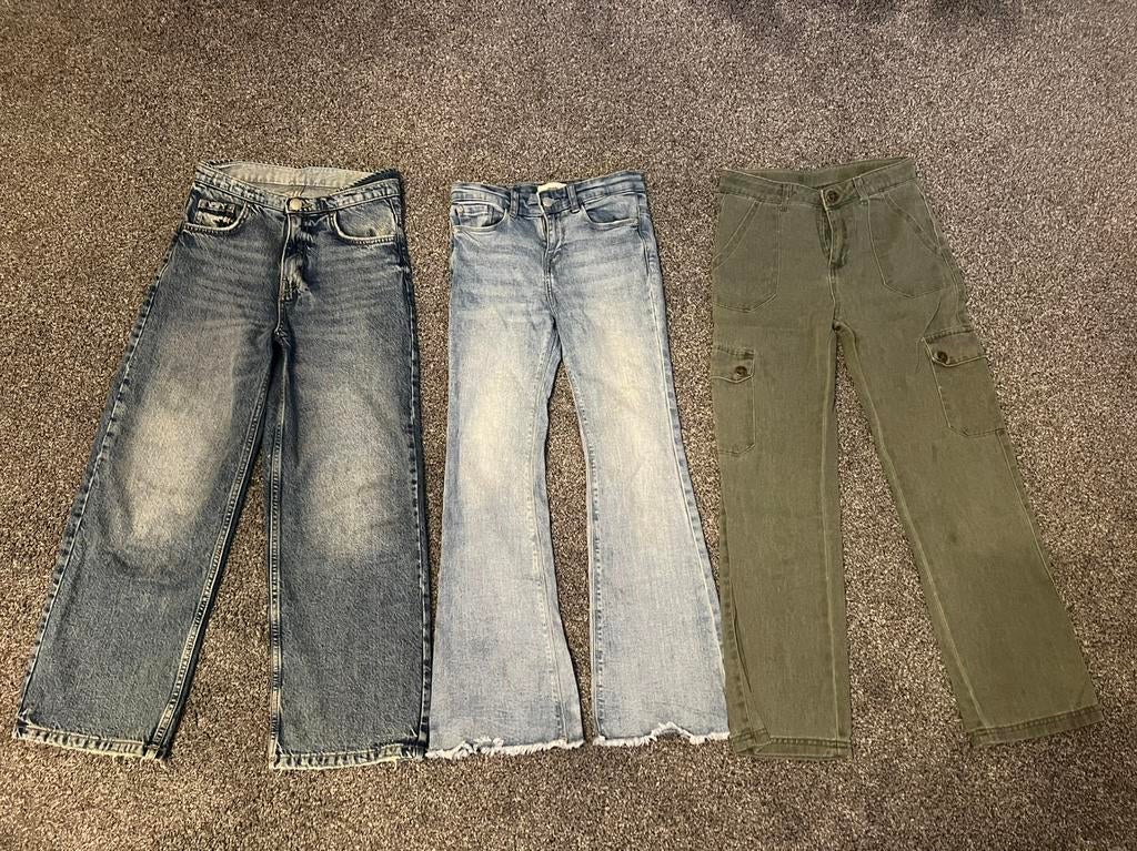 Jeans maat 134- 140, Ophalen of Verzenden, Zo goed als nieuw, Blauw, W32 (confectie 46) of kleiner