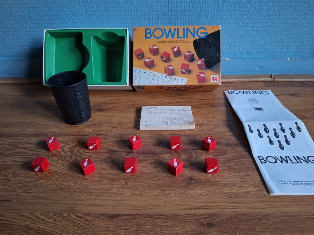 Bowling, Hobby en Vrije tijd, Gezelschapsspellen | Bordspellen, Gebruikt, Een of twee spelers, Drie of vier spelers, Vijf spelers of meer