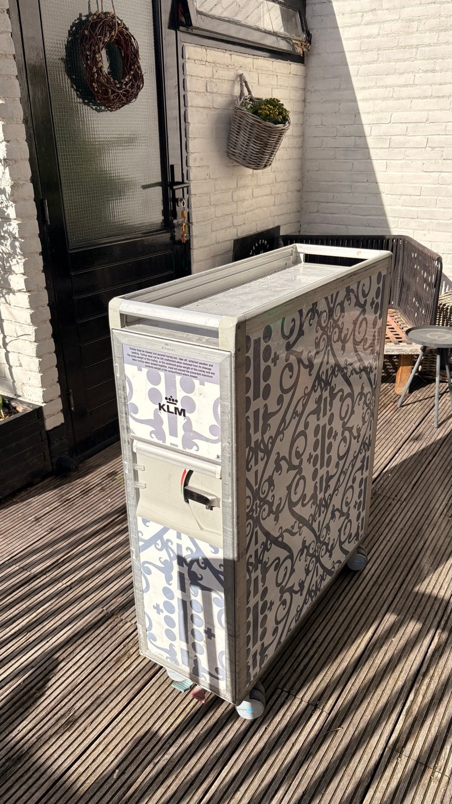 KLM Vliegtuig Trolley, Ophalen, Gebruikt