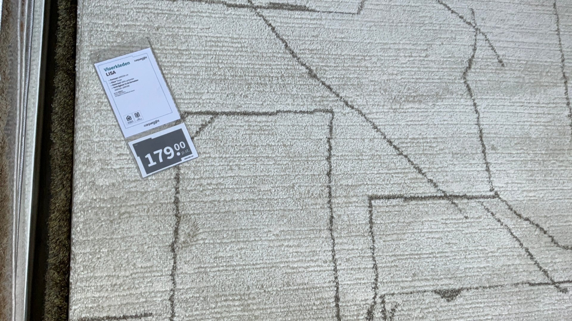 Nieuw Carpetright Lisa vloerkleed 1.60 m bij 2.30 m, Ophalen, 150 tot 200 cm, Beige, Rechthoekig