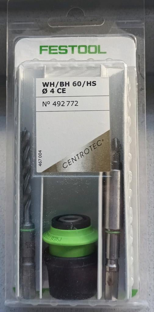 Nieuwe Festool CENTROTEC Boor-en Schroefset WH/BH 60/HS Ø4CE, Doe-het-zelf en Verbouw, Ophalen of Verzenden, Nieuw, Overige typen