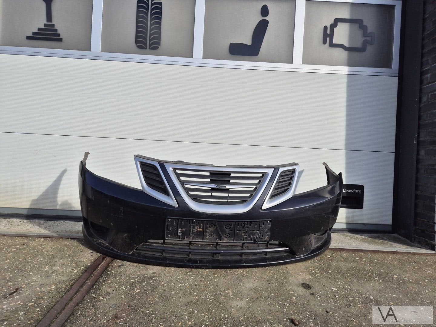 Saab 9-3 facelift voorbumper 2007 tot 2012 zie foto's €250, Gebruikt, -, Voor, -