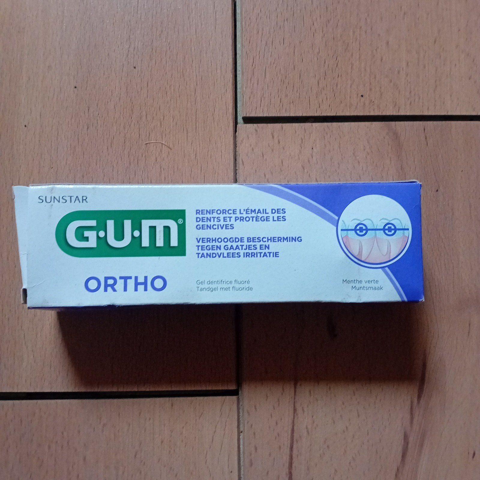 ortho gum 12 ml (normale tube) voor beugeldragers, Ophalen of Verzenden, Nieuw, Tandpasta