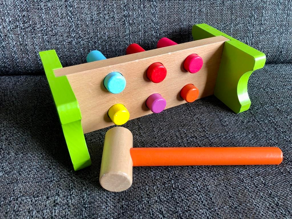 Houten Hamerbank van Vigatoys - Educatief Speelgoed, Ophalen, Nieuw, Overige typen