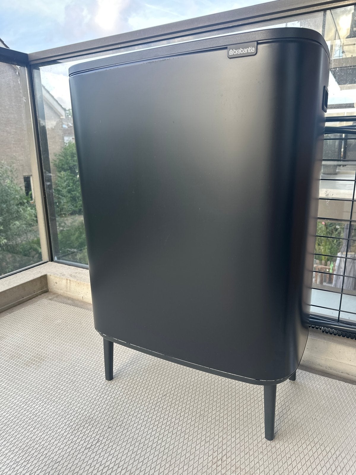 Brabantia Bo Touch Bin - Stijlvolle Afvalemmer Zwart, Ophalen, 50 – 75, Zo goed als nieuw, Metaal