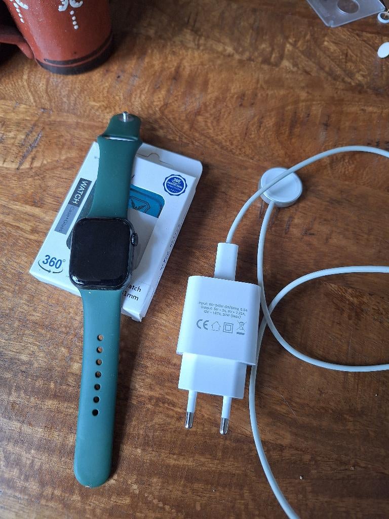 Apple watch 7 41mm, Sieraden, Tassen en Uiterlijk, Smartwatches, Ophalen, Gebruikt, Apple Watch ⌚️, Zwart