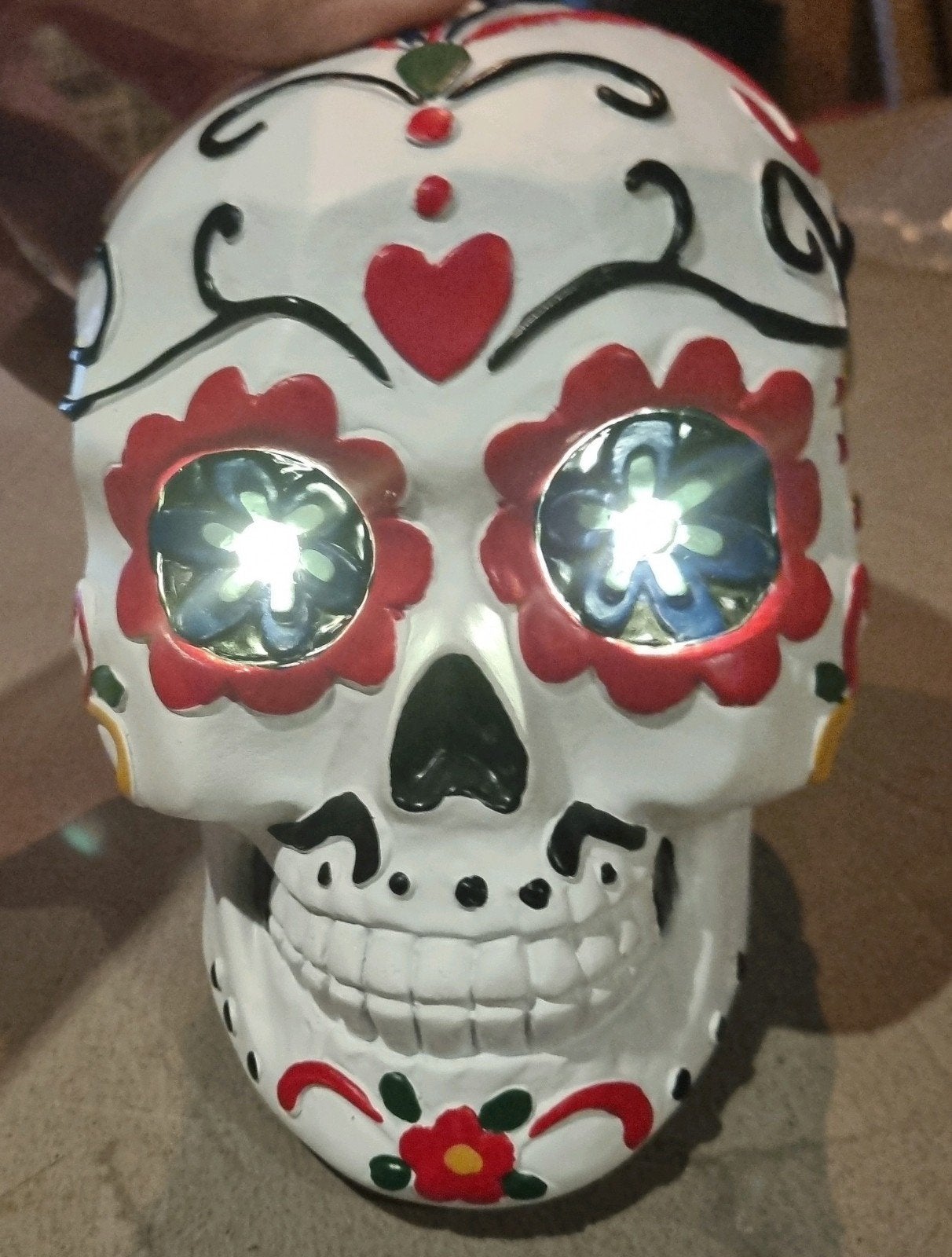 Doodskop met ledverlichting in de ogen - Nieuw in verpakking, Ophalen, Nieuw