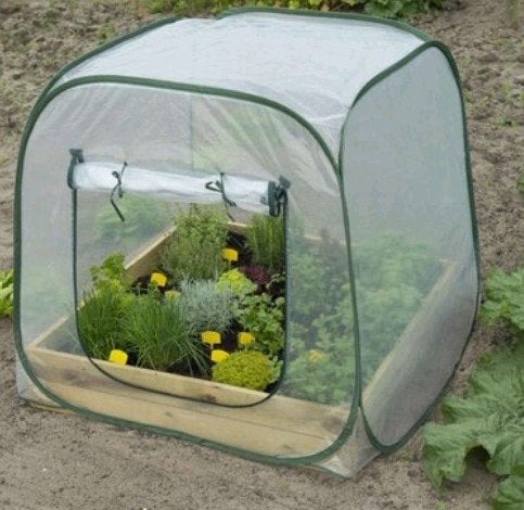 Kweekkas 1m x 1m voor vierkante meter tuin, Tuin en Terras, Kassen, Overige materialen, Folie, Kweekkas, Ophalen of Verzenden