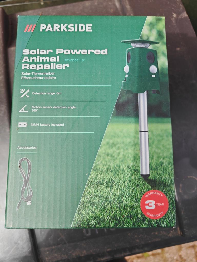Parkside Solar Dierenverjager - Nieuw in doos, Tuin en Terras, Bestrijdingsmiddelen, Ophalen of Verzenden, Nieuw, Ongediertebestrijding