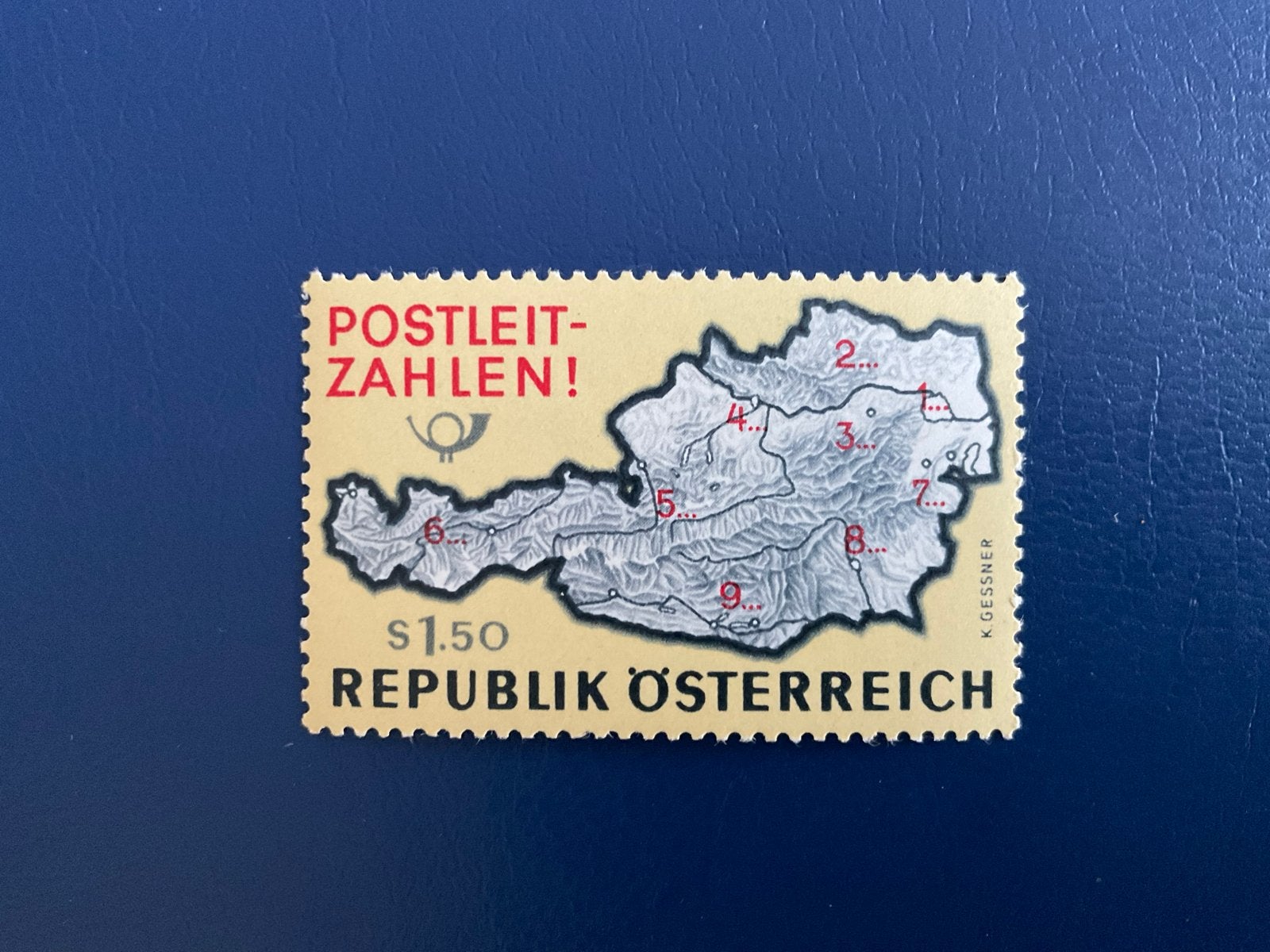 Oostenrijkse postzegel 1966 - Postcodes introductie, Verzenden, Gestempeld