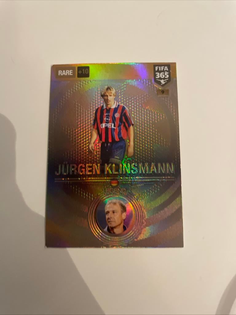 Jurgen Klinsmann legend kaart panini 2017, Ophalen of Verzenden, Zo goed als nieuw, Plaatje