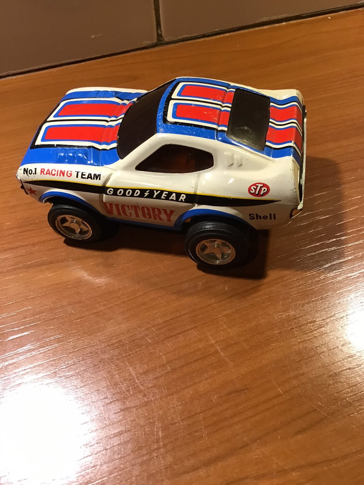 Vintage blikken race auto, Ophalen of Verzenden