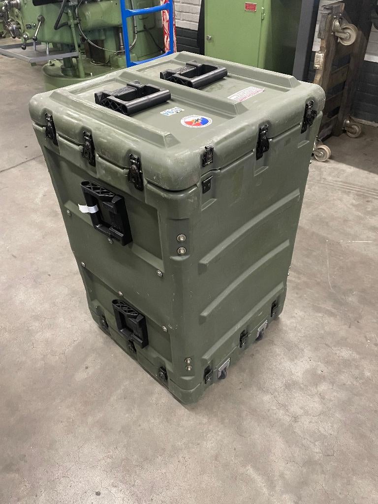Militaire transportkist op wielen, Ophalen, Gebruikt, Overige instrumenten, Flightcase